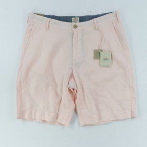 Faherty NWT Linen / Cotton Blend Bermuda Shorts Size US 32 in Pink 34x9 fit